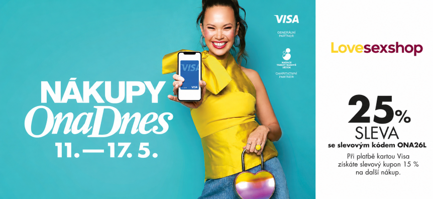 OnaDnes nákupy sleva 25 % – Lovesexshop.cz sex shop