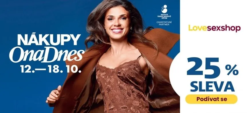OnaDnes nákupy sleva 25 % – Lovesexshop.cz sex shop