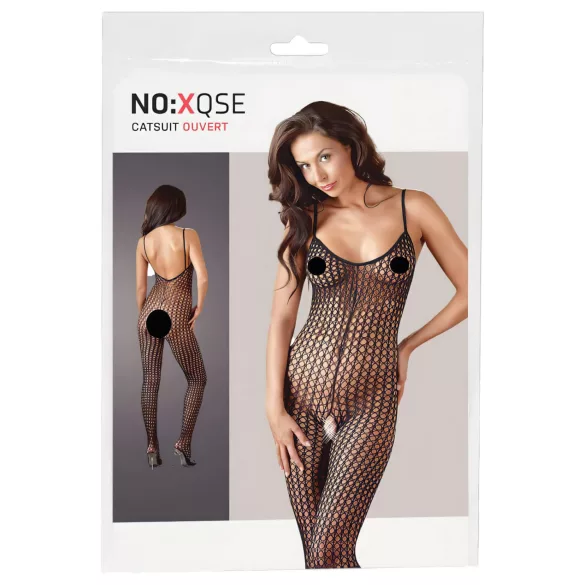 NO:XQSE - Åpen nettingkroppsdrakt (svart) - XL/XXL