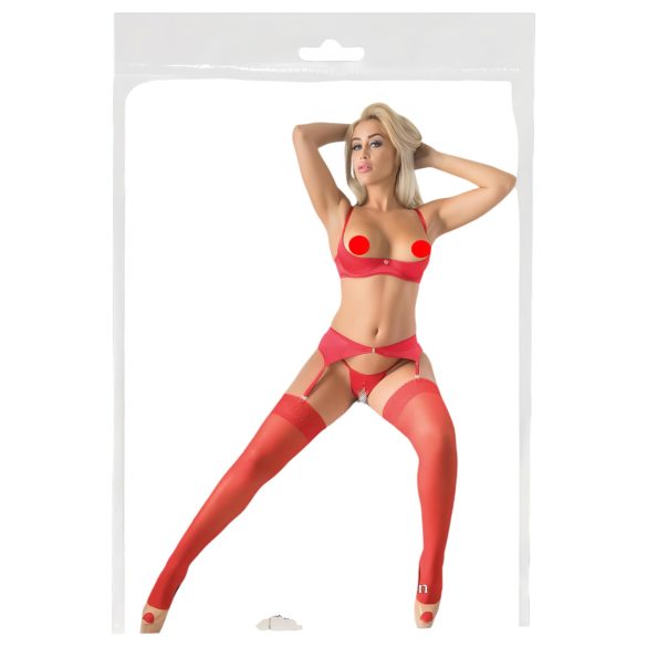 Cottelli - Blonderstrømper (rød)