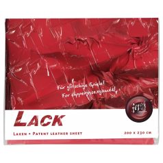 Lakk laken - 200x230cm (rød)