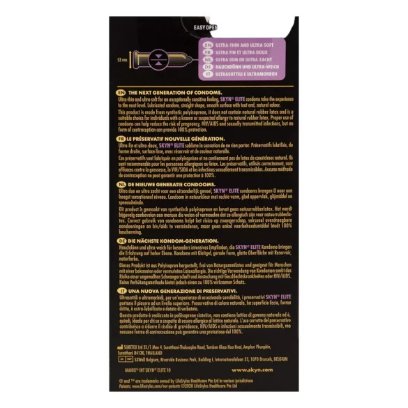 Manix SKYN Elite - ultra-tynn lateksfri kondom (10 stk)