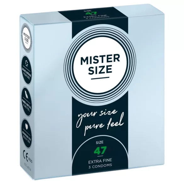 Mister Size tyn kondom - 47mm (3 stk)