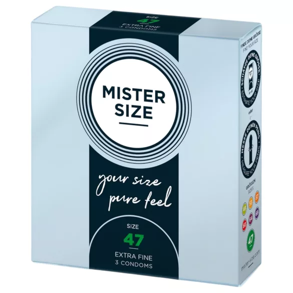 Mister Size tyn kondom - 47mm (3 stk)