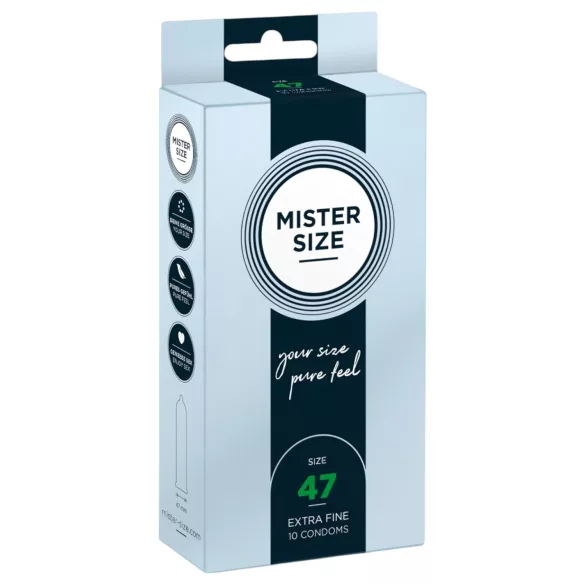 Mister Size tyn kondom - 47mm (10 stk)