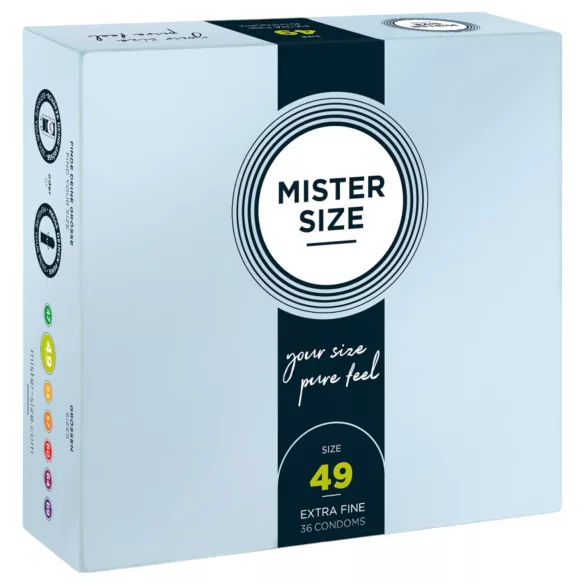 Mister Size tynn kondom - 49mm (36 stk)
