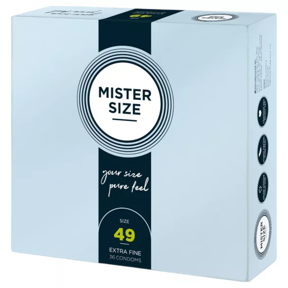 Mister Size tynn kondom - 49mm (36 stk)