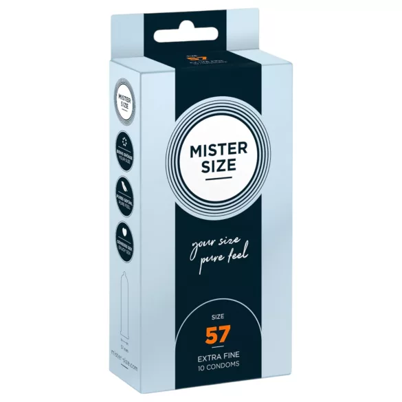 Mister Size tynn kondom - 57mm (10 stk)