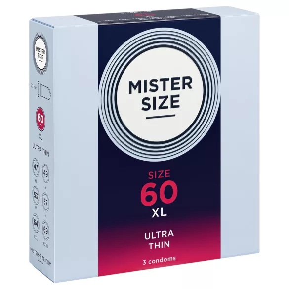 Mister Size tynn kondom - 60mm (3 stk)