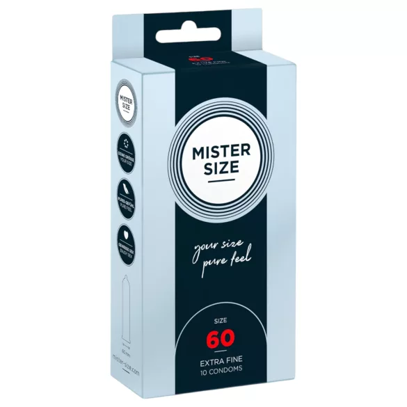 Mister Size tynne kondomer - 60mm (10 stk)