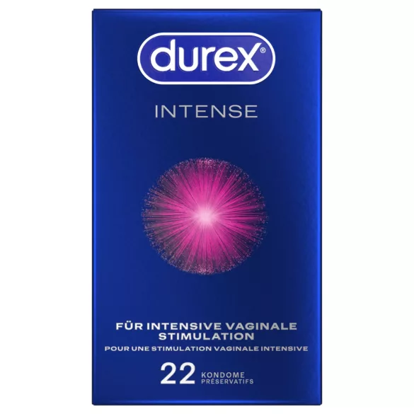 Durex Intense - Orgasmefremkallende kondomer (22 stk)