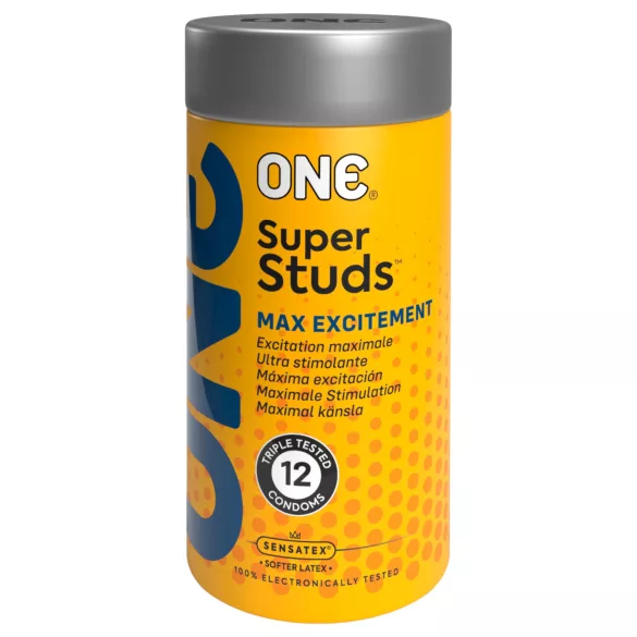 ONE Super Studs - prikket kondom (12 stk)