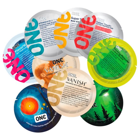 ONE Mixed Pleasures - kondompakke (12 stk)