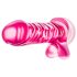 B Yours Basic 8 - testikkel dildo - 23cm (rosa)