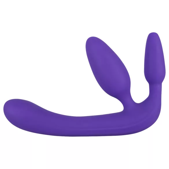 Tredobb, festbar dildo uten seler (lilla)