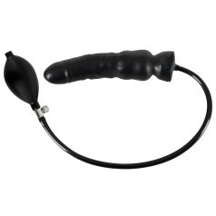 LATEX - oppblåsbar dildo (svart)