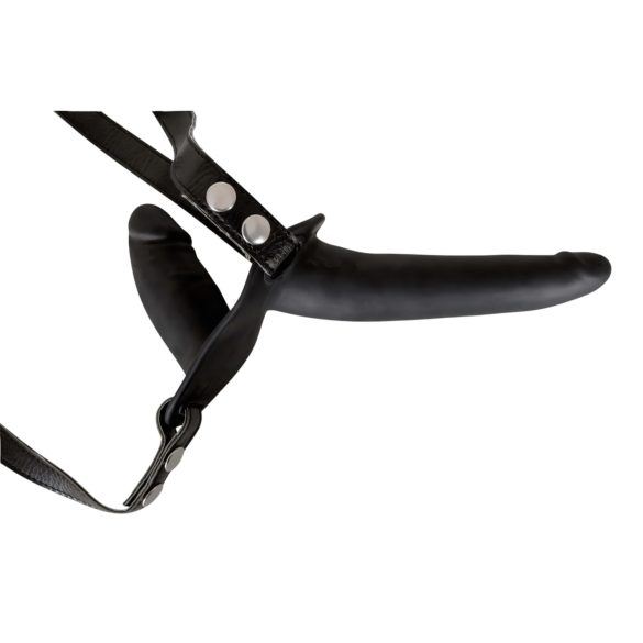 You2Toys - Festbar silikon dildo-duo (svart)