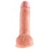 King Cock 7 med testikler (18 cm) - naturlig