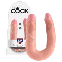 King Cock dobbel dildo (medium) - naturlig