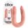King Cock dobbel dildo (medium) - naturlig