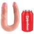 King Cock dobbel dildo (medium) - naturlig