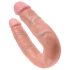 King Cock dobbel dildo (medium) - naturlig
