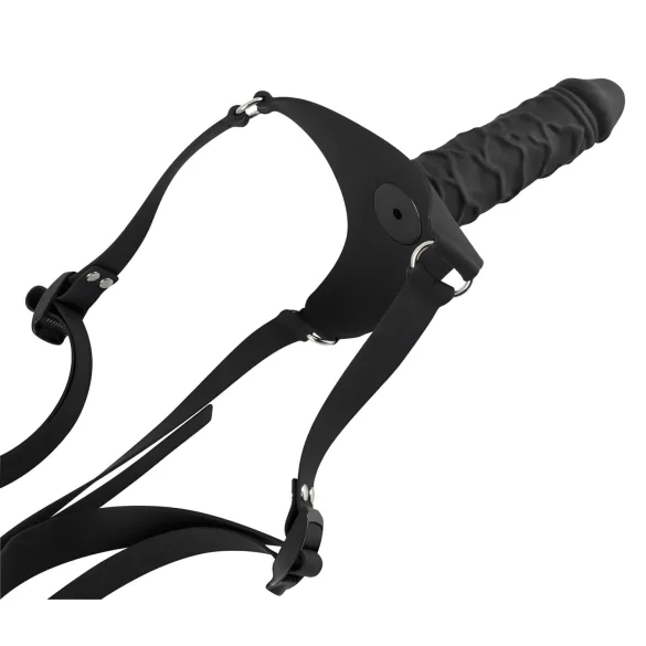 You2Toys - Silikon Strap-On - festbar dildo (svart)