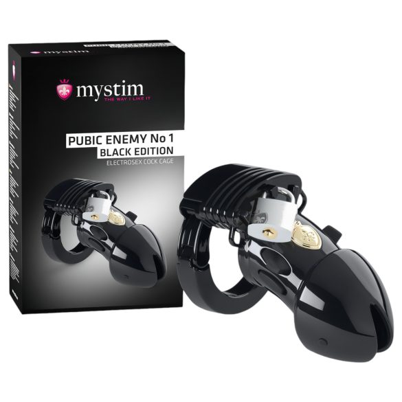 Mystim Black Edition PUBIC ENEMY No 1 - elektro penisbur
