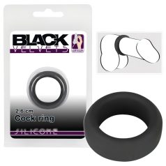 Black Velvet - tykk penisring (2,6 cm) - svart