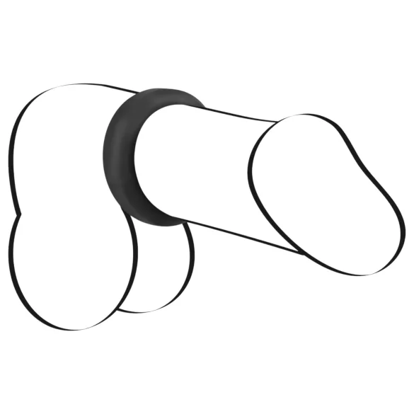 Black Velvet - tykk penisring (2,6 cm) - svart