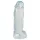 Crystal Clear Big Dong - geléaktig gigantdildo (21,5 cm)