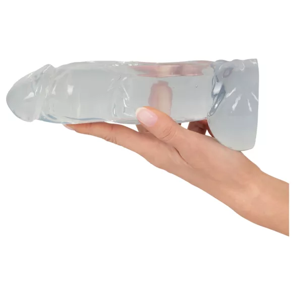 Crystal Clear Big Dong - geléaktig gigantdildo (21,5 cm)