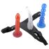 You2Toys - Fargerikt strap-on dildo-sett!