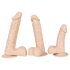 Europeisk elsker - medium dildo med baller (natur)