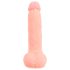 Medisinsk - rett medisinsk silikon dildo (20 cm) - naturfarge
