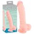 Medisinsk silikon dildo (24cm) - naturlig