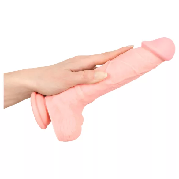 Medisinsk silikon dildo (24cm) - naturlig