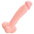 Medisinsk silikon dildo (24cm) - naturlig