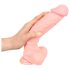 Medisinsk silikon dildo (24cm) - naturlig