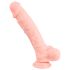 Medisinsk silikon dildo (24cm) - naturlig