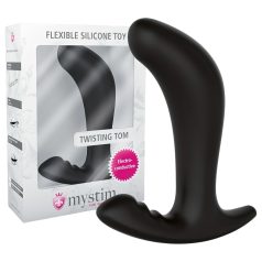 Mystim Twisting Tom - elektro analdildo (svart)