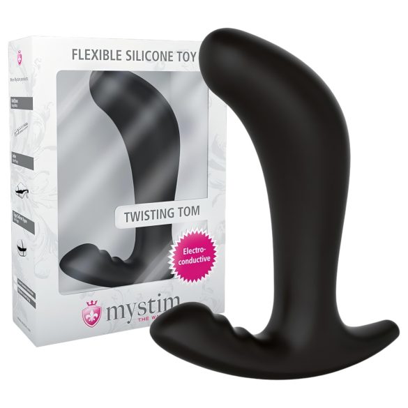 Mystim Twisting Tom - elektro analdildo (svart)