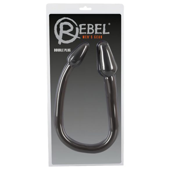 Rebel Double Plug - Dobbel Kjegle Anal Dildo (svart)