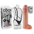 King Cock Strap-on 11 - hul dildo m/skinnseler (28cm)