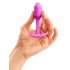 b-vibe Snug Plug 1 - analplugg med vekt (55g) - rosa