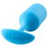 b-vibe Snug Plug 3 - dobbel ball butt plug (180g) - blå