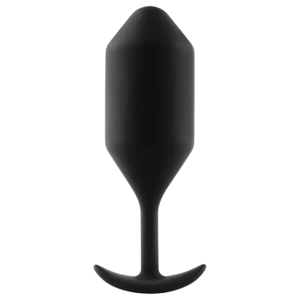 b-Vibe Snug Plug 4 - dobbel kule-analplugg (257 g, svart)