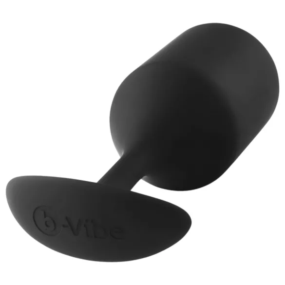 b-Vibe Snug Plug 4 - dobbel kule-analplugg (257 g, svart)
