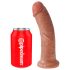 King Cock 8 dildo (20 cm) - mørkt natur