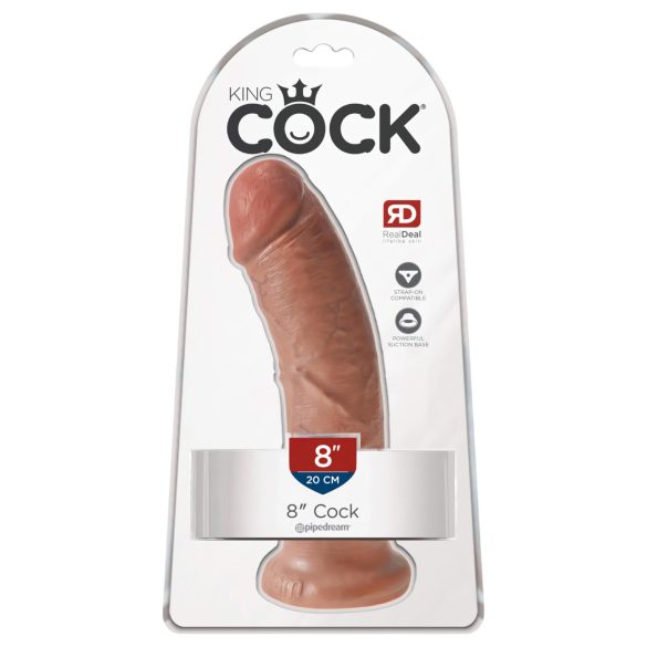 King Cock 8 dildo (20 cm) - mørkt natur